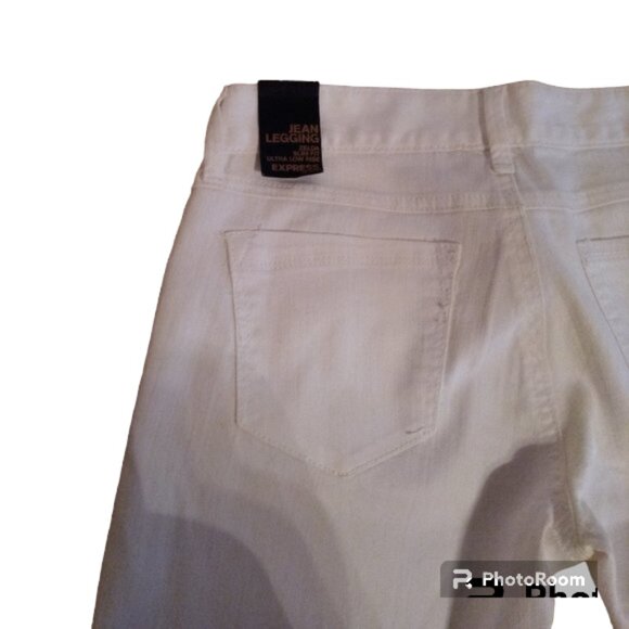 Express Zelda Jean Legging white sz 2 NEW - Picture 7 of 12